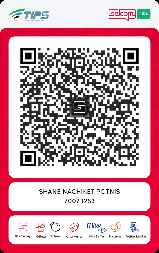 Selcom Lipa QR code for SHANE NACHIKET POTNIS